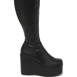The most beautiful and unique black platform boots